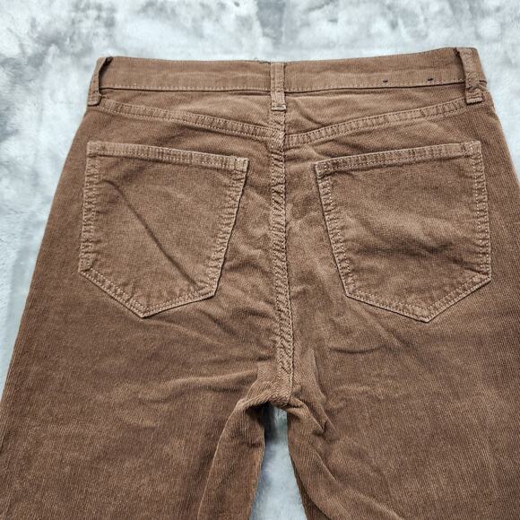Gap Denim Jeans Womens 2/26R Cozy Brown Stretch Corduroy High Rise Vintage Slim - Picture 4 of 12